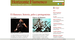 Desktop Screenshot of horizonteflamenco.com