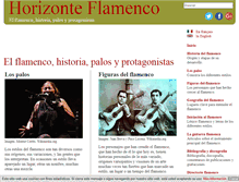 Tablet Screenshot of horizonteflamenco.com